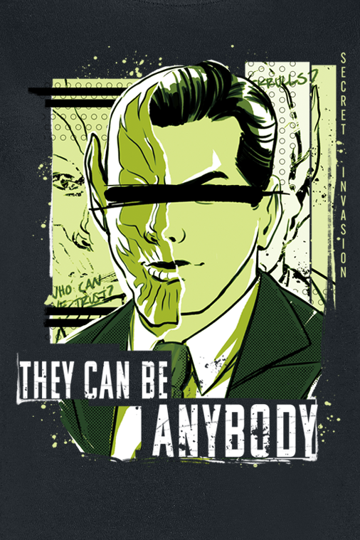 T-Shirt Manches courtes  de Secret Invasion - They Can Be Anybody - S à XXL - pour Femme - noir - Secret Invasion - View 2