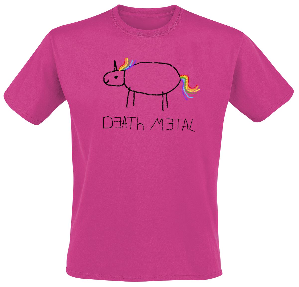 T-Shirt Manches courtes Unicorn de Death Metal - S à 3XL - pour Homme - fuchsia - Death Metal