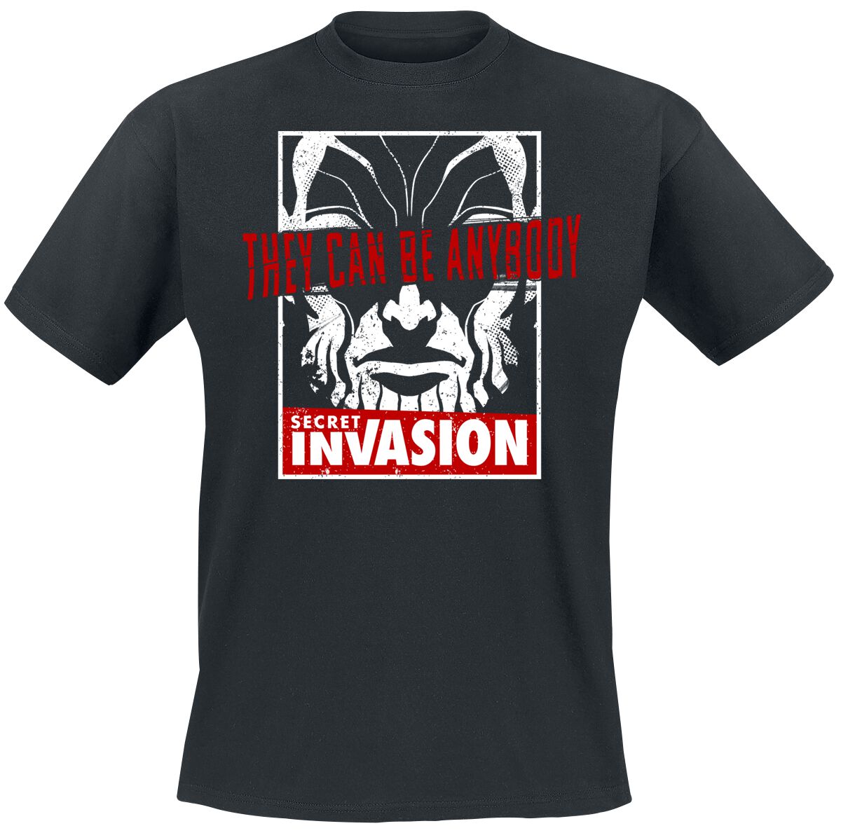 T-Shirt Manches courtes  de Secret Invasion - They Can Be Anybody - S à M - pour Homme - noir - Secret Invasion