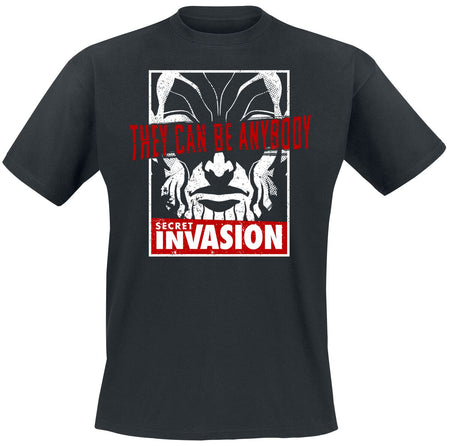 T-Shirt Manches courtes  de Secret Invasion - They Can Be Anybody - S à M - pour Homme - noir - Secret Invasion