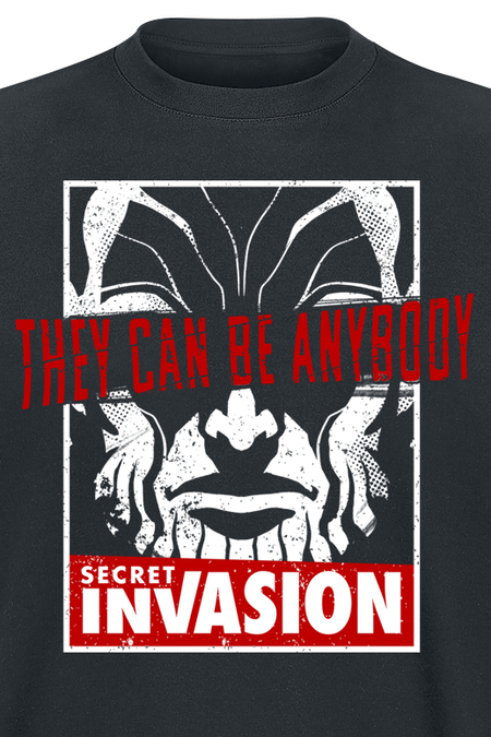 T-Shirt Manches courtes  de Secret Invasion - They Can Be Anybody - S à M - pour Homme - noir - Secret Invasion - View 2