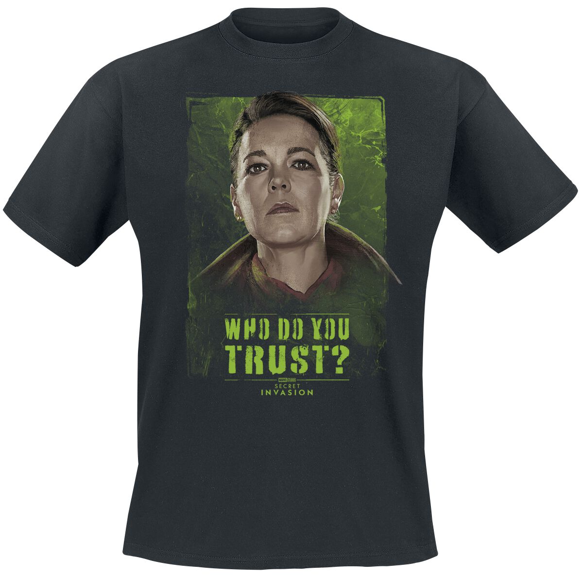 T-Shirt Manches courtes  de Secret Invasion - Who do you trust? - Sonya - S à 3XL - pour Homme - noir - Secret Invasion