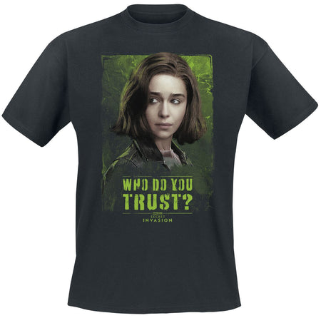 T-Shirt Manches courtes  de Secret Invasion - Who do you trust? - Giah - S à XL - pour Homme - noir - Secret Invasion