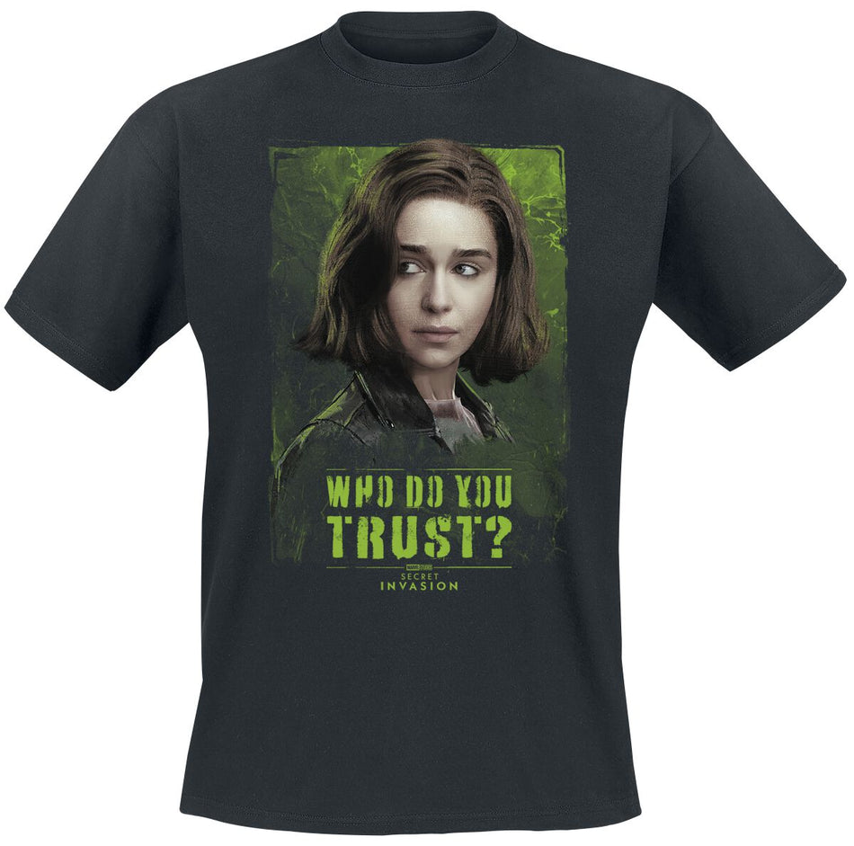 T-Shirt Manches courtes  de Secret Invasion - Who do you trust? - Giah - S à XL - pour Homme - noir - Secret Invasion