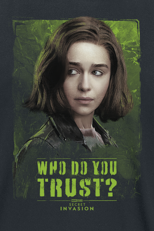 T-Shirt Manches courtes  de Secret Invasion - Who do you trust? - Giah - S à XL - pour Homme - noir - Secret Invasion - View 2