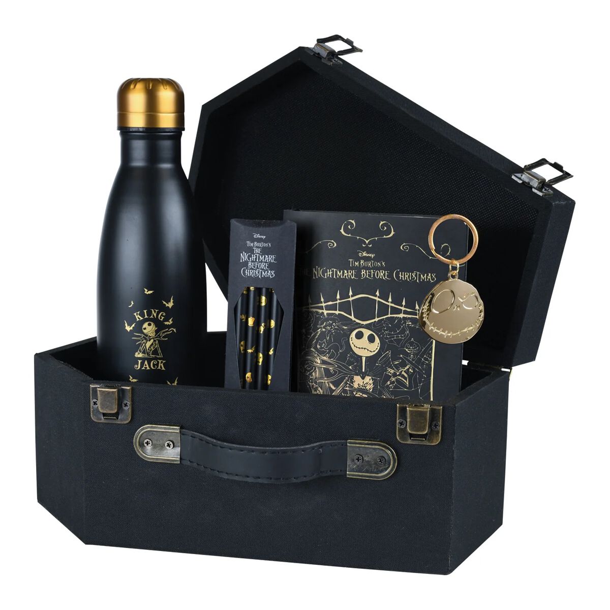 Fan Package Disney de L'Étrange Noël De Monsieur Jack - Jack Skellington - Coffret Cadeua Premium - pour Unisexe - noir/or - L'Étrange Noël De Monsieur Jack