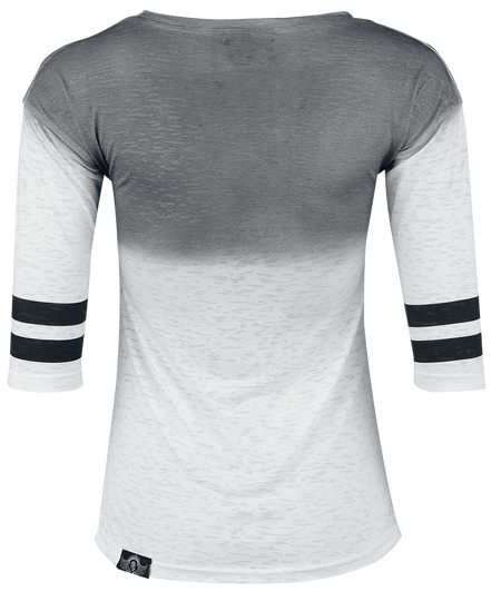 T-shirt manches longues  de Volbeat - EMP Signature Collection - S à L - pour Femme - blanc/gris - Volbeat - View 2