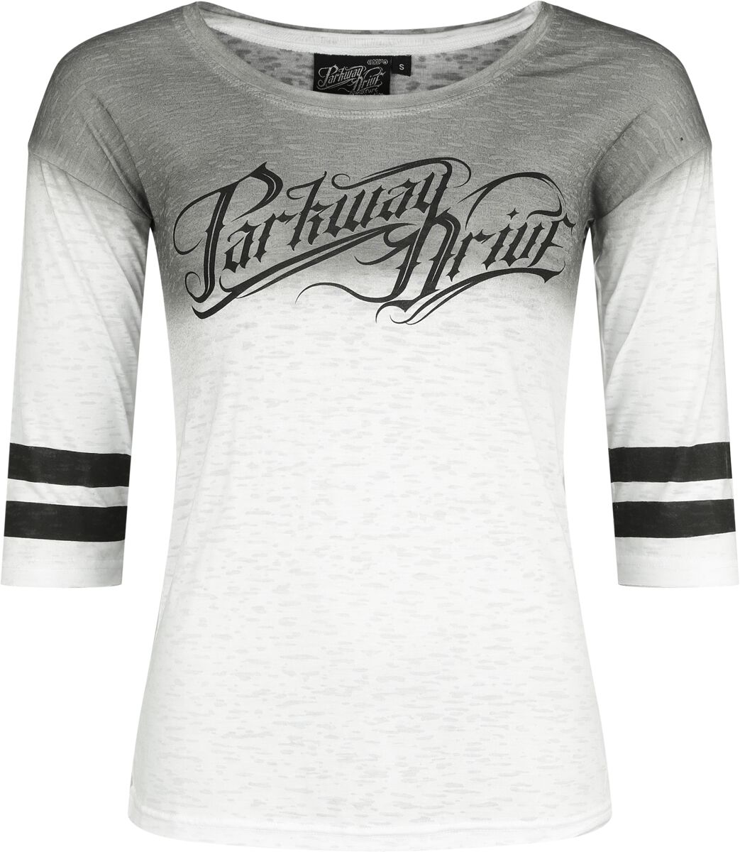 T-shirt manches longues  de Parkway Drive - EMP Signature Collection - L à XL - pour Femme - blanc/gris - Parkway Drive