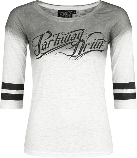 T-shirt manches longues  de Parkway Drive - EMP Signature Collection - L à XL - pour Femme - blanc/gris - Parkway Drive