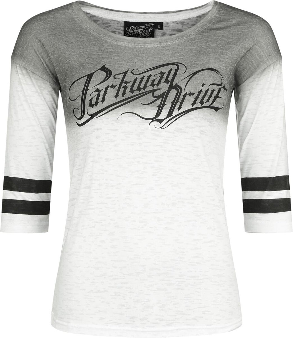T-shirt manches longues  de Parkway Drive - EMP Signature Collection - L à XL - pour Femme - blanc/gris - Parkway Drive