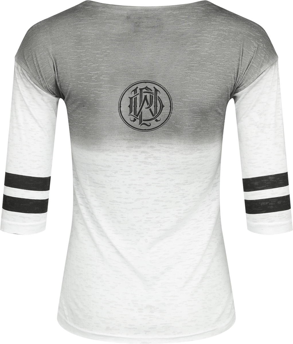 T-shirt manches longues  de Parkway Drive - EMP Signature Collection - L à XL - pour Femme - blanc/gris - Parkway Drive - View 2