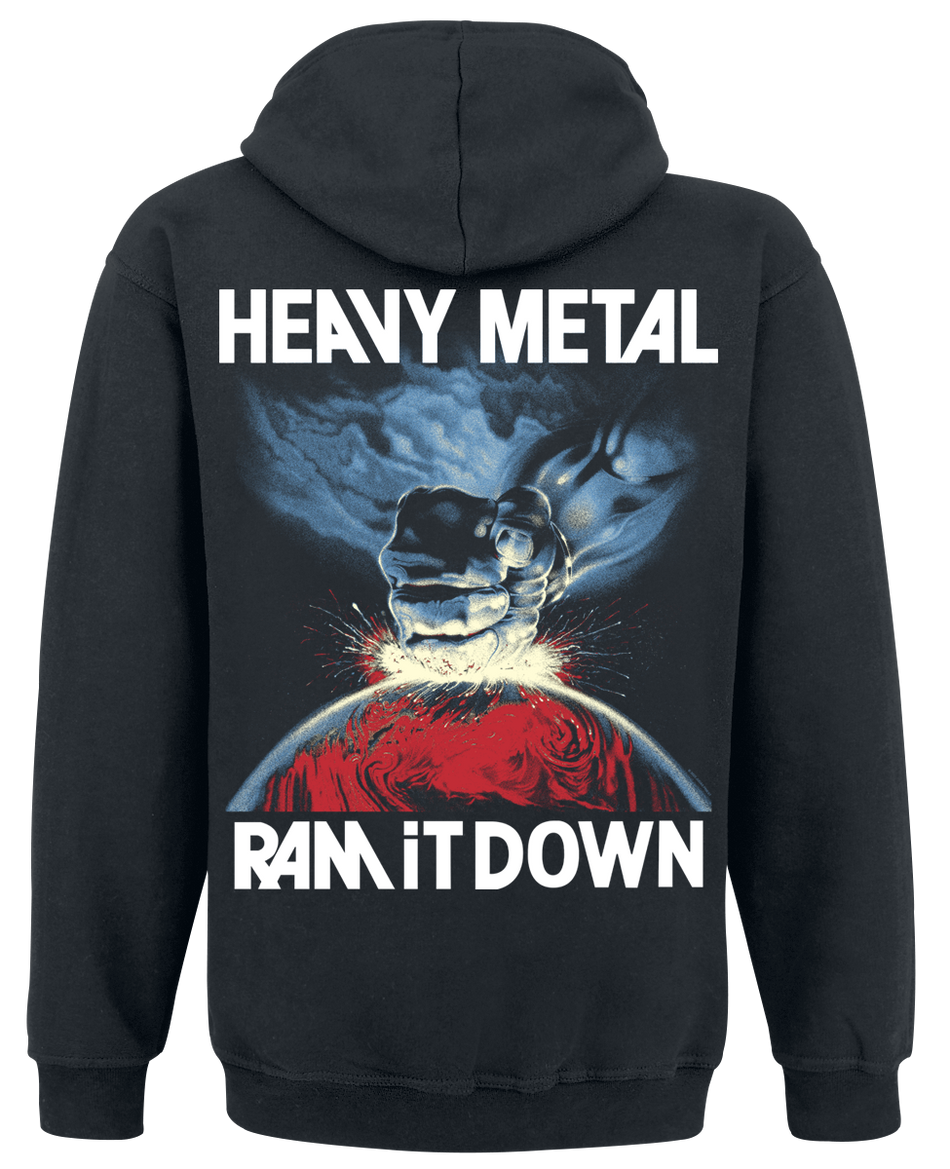 Sweat-shirt à capuche  de Judas Priest - Gradient Logo Heavy Metal - M à XXL - pour Homme - noir - Judas Priest - View 2