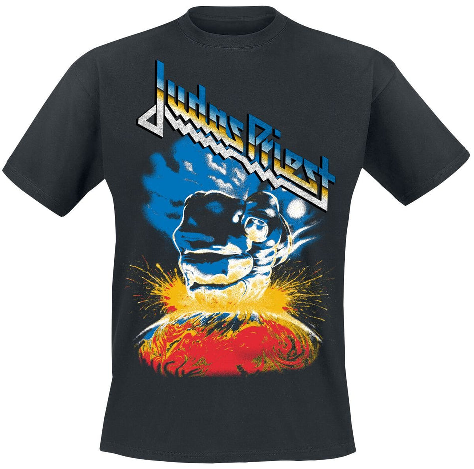 T-Shirt Manches courtes  de Judas Priest - Vintage Ram It Down Tour Dates - S à 4XL - pour Homme - noir - Judas Priest
