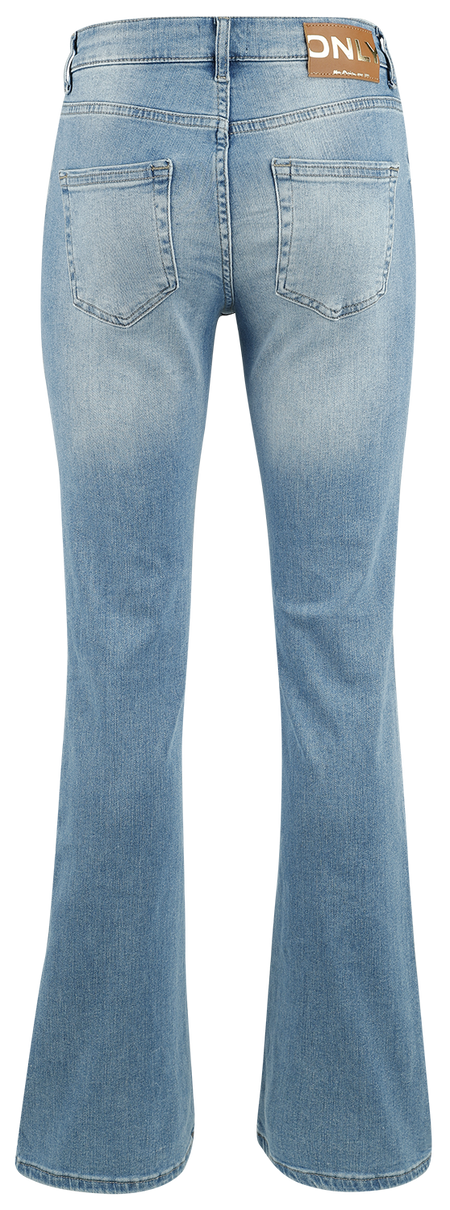 Jean  de Only - Onlblush Mid Flared DNM TAI467 - W26L32 à W34L32 - pour Femme - bleu - Only - View 2