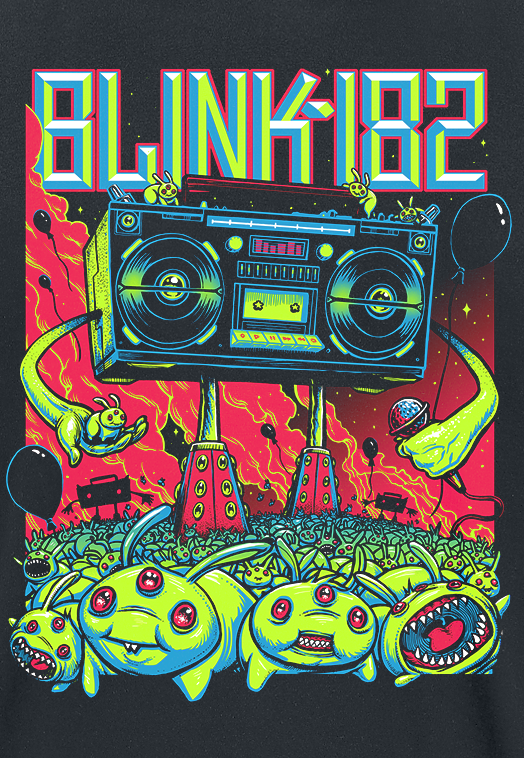 T-Shirt Manches courtes  de Blink-182 - Superboom - S à 3XL - pour Homme - noir - Blink-182 - View 2