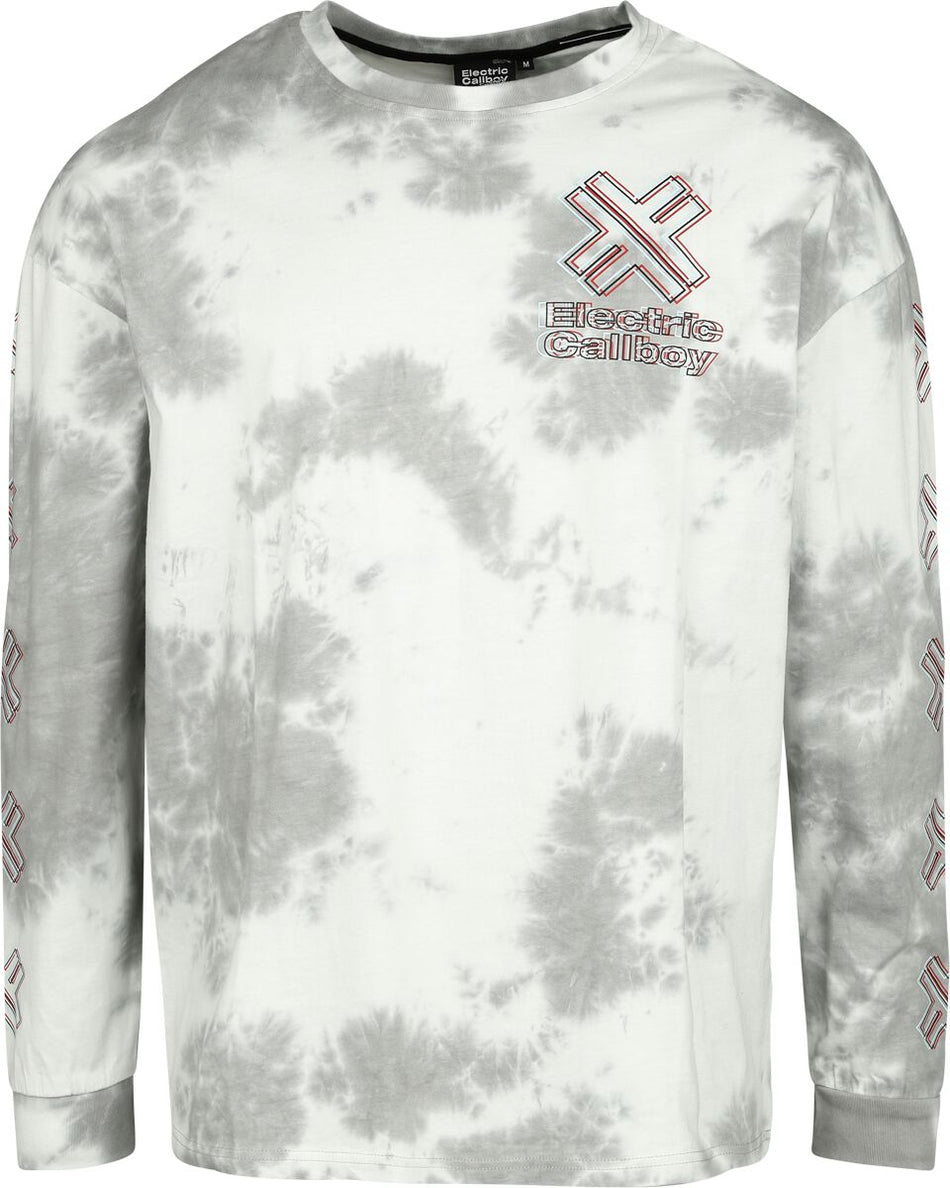 T-shirt manches longues  de Electric Callboy - EMP Signature Collection - Oversize - XL à XXL - pour Homme - blanc/gris - Electric Callboy