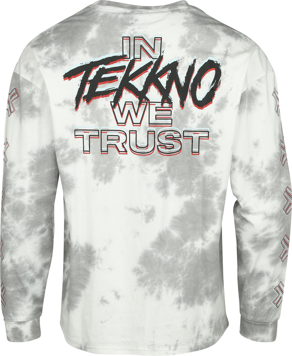 T-shirt manches longues  de Electric Callboy - EMP Signature Collection - Oversize - XL à XXL - pour Homme - blanc/gris - Electric Callboy - View 2