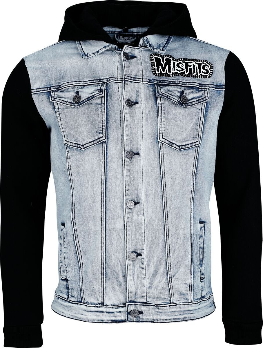 Veste en Jean  de Misfits - EMP Signature Collection - L à 3XL - pour Homme - bleu clair/noir - Misfits