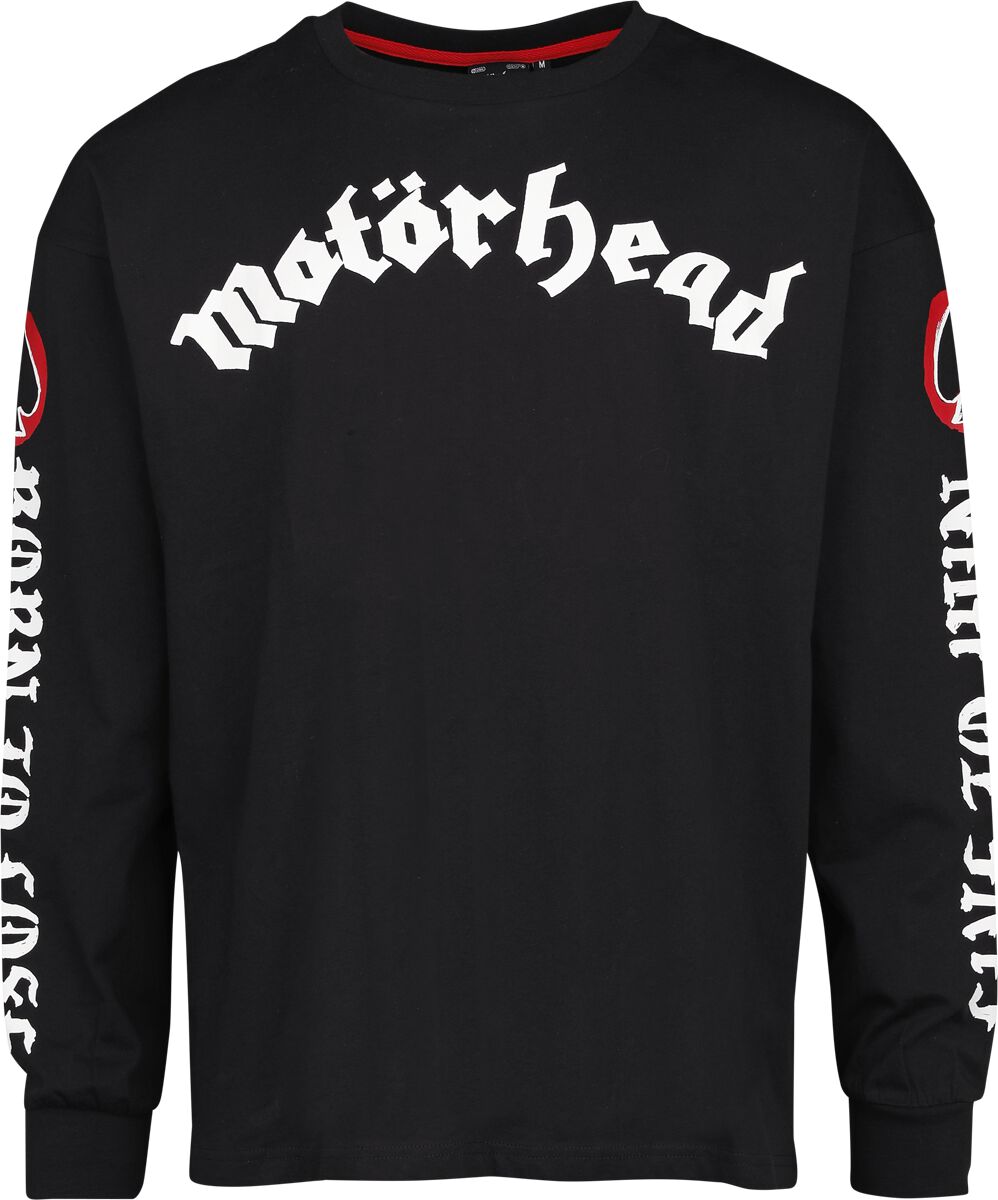 T-shirt manches longues  de Motörhead - EMP Signature Collection - Oversize - S à 3XL - pour Homme - noir - Motörhead