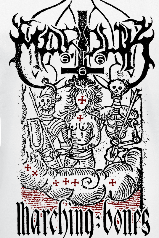 T-Shirt Manches courtes  de Marduk - Marching Bones - M à XXL - pour Homme - blanc - Marduk - View 2