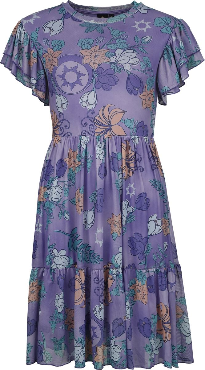 Robe mi-longue Disney de Raiponce - Princesses Disney - Collection Pique-Nique - Raiponce - S à XXL - pour Femme - multicolore - Raiponce