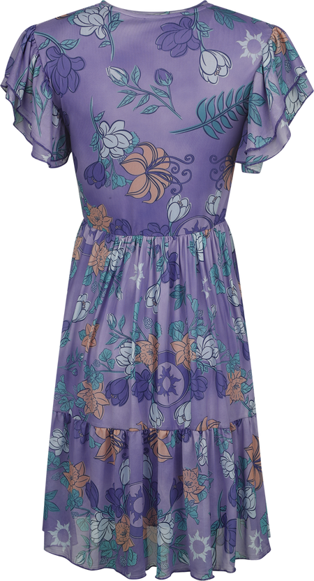 Robe mi-longue Disney de Raiponce - Princesses Disney - Collection Pique-Nique - Raiponce - S à XXL - pour Femme - multicolore - Raiponce - View 2