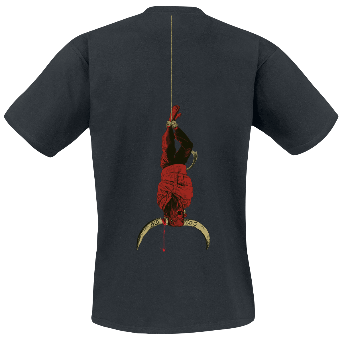 T-Shirt Manches courtes  de Queens Of The Stone Age - In Times New Roman - Bad Dog - S à 3XL - pour Homme - noir - Queens Of The Stone Age - View 2