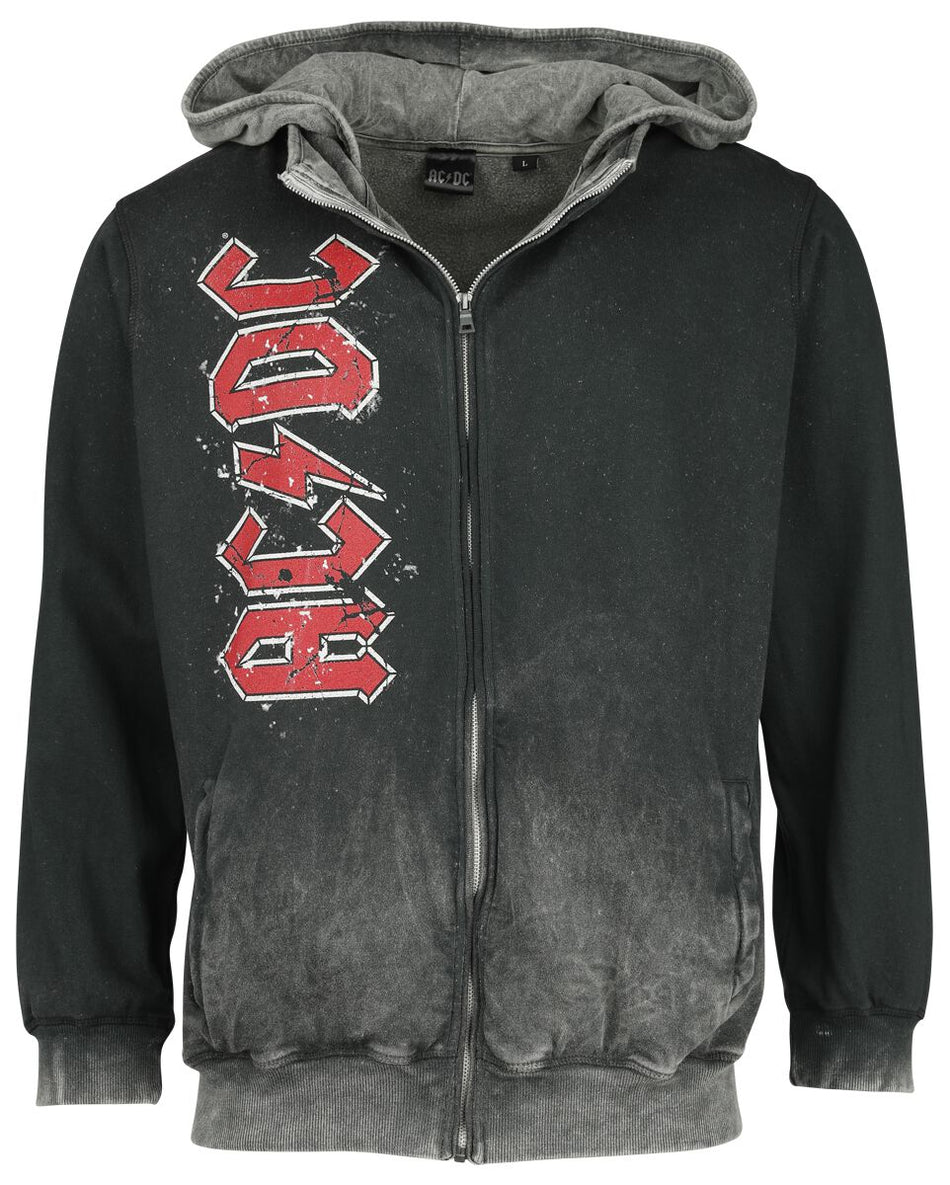 Sweat-shirt zippé à capuche  de AC/DC - Highway To Hell! - S à L - pour Homme - noir - AC/DC