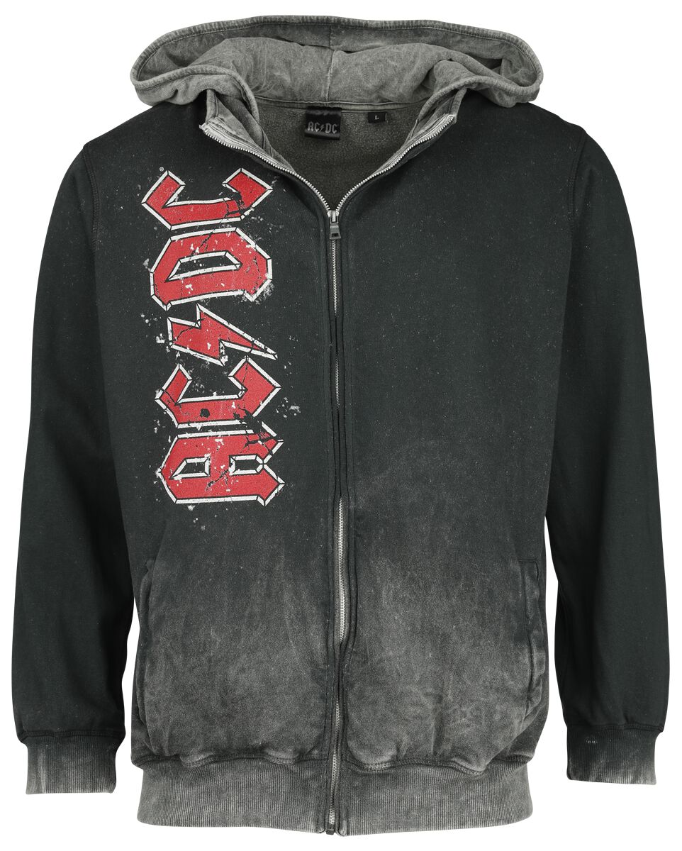Sweat-shirt zippé à capuche  de AC/DC - Highway To Hell! - S à XXL - pour Homme - noir - AC/DC