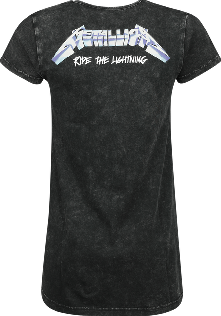 T-Shirt Manches courtes  de Metallica - EMP Signature Collection - S à M - pour Femme - gris foncé - metallica - View 2