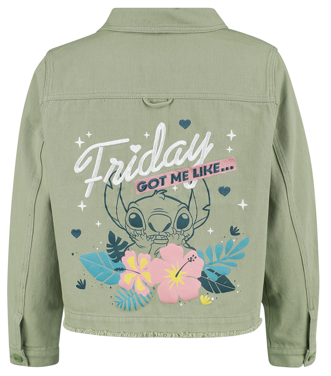 Veste en Jean Disney de Lilo & Stitch - Friday Got Me Like... - S à XXL - pour Femme - vert - Lilo & Stitch - View 2
