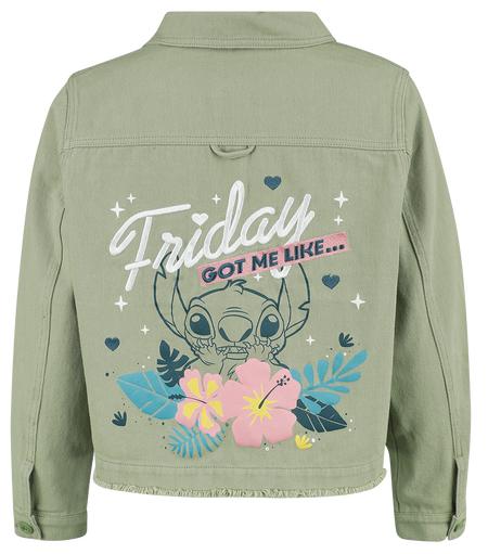 Veste en Jean Disney de Lilo & Stitch - Friday Got Me Like... - S à XXL - pour Femme - vert - Lilo & Stitch - View 2