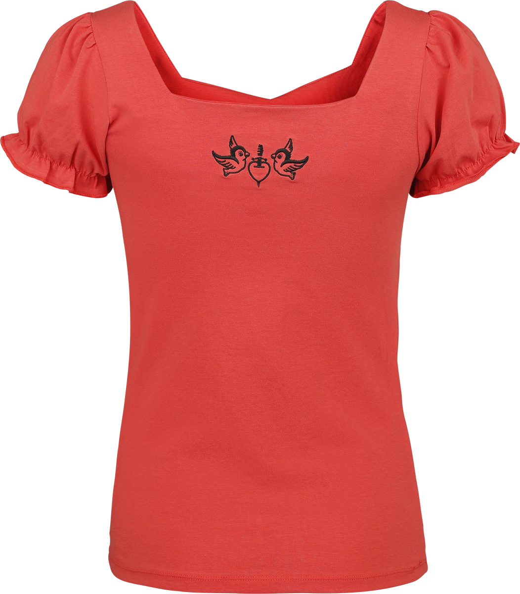 T-Shirt Manches courtes Disney de Blanche-Neige Et les Sept Nains - Disney Princess - Picnic Collection - Snow White - M à XXL - pour Femme - rouge - Blanche-Neige Et les Sept Nains - View 2