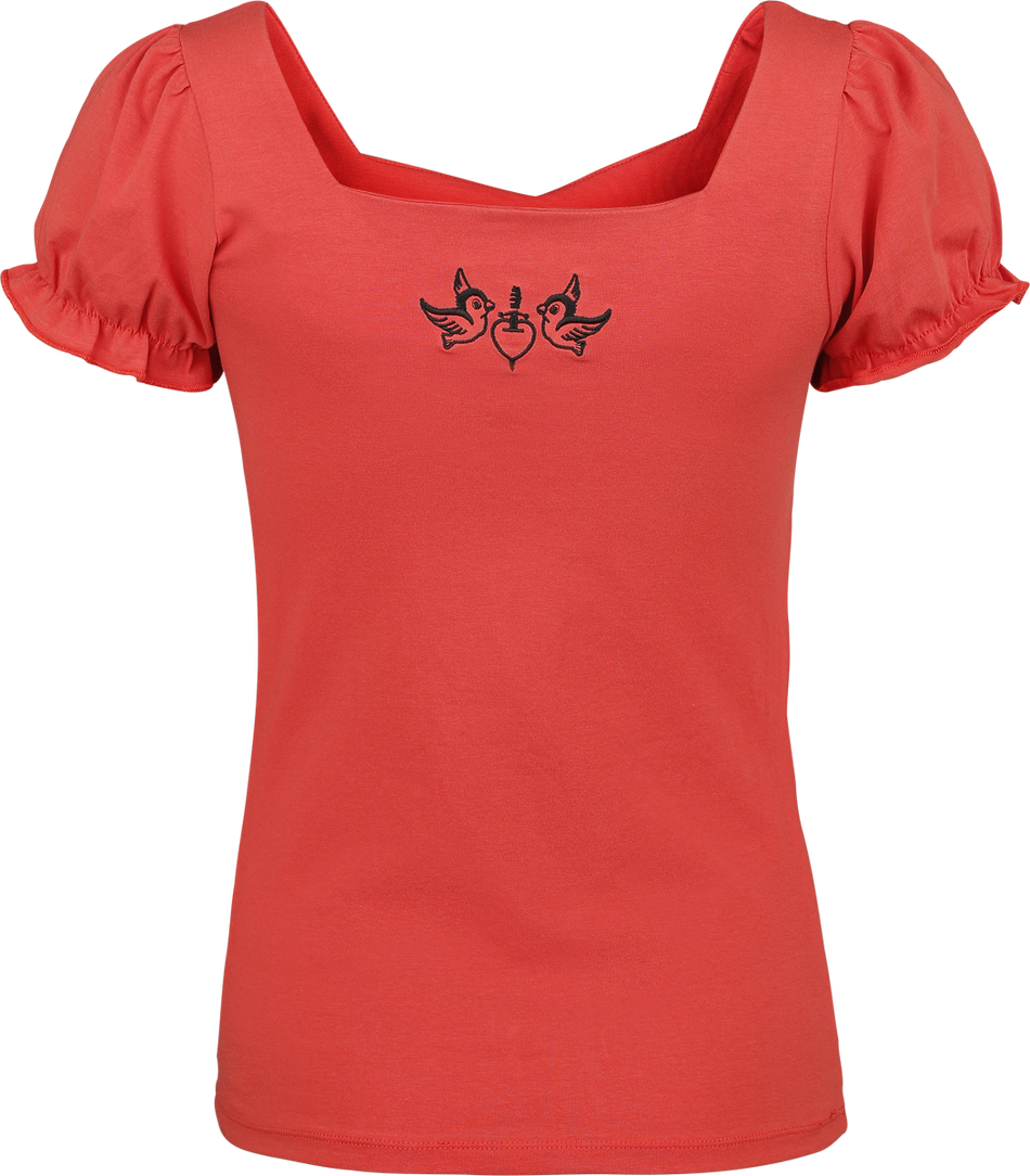 T-Shirt Manches courtes Disney de Blanche-Neige Et les Sept Nains - Disney Princess - Picnic Collection - Snow White - M à XXL - pour Femme - rouge - Blanche-Neige Et les Sept Nains - View 2