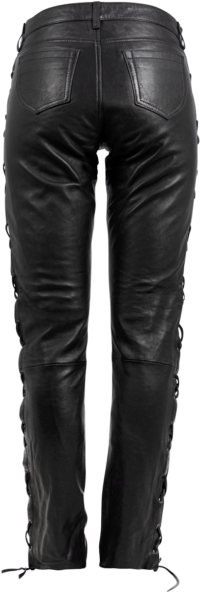 Pantalon en cuir  de Gipsy - GWTie UP Jeans - XS à 3XL - pour Femme - noir - gipsy - View 2