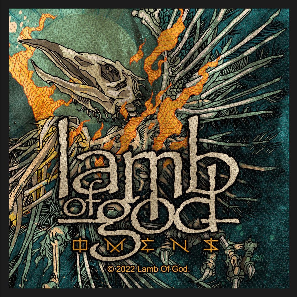 Patch  de Lamb Of God - Omens - pour Indifférent - multicolore - Lamb Of God