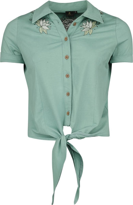Chemise manches courtes Disney de La Princesse et la Grenouille - Disney Princess - Picnic Collection - Tiana - M à XXL - pour Femme - vert - La Princesse et la Grenouille