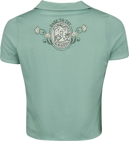 Chemise manches courtes Disney de La Princesse et la Grenouille - Disney Princess - Picnic Collection - Tiana - M à XXL - pour Femme - vert - La Princesse et la Grenouille - View 2