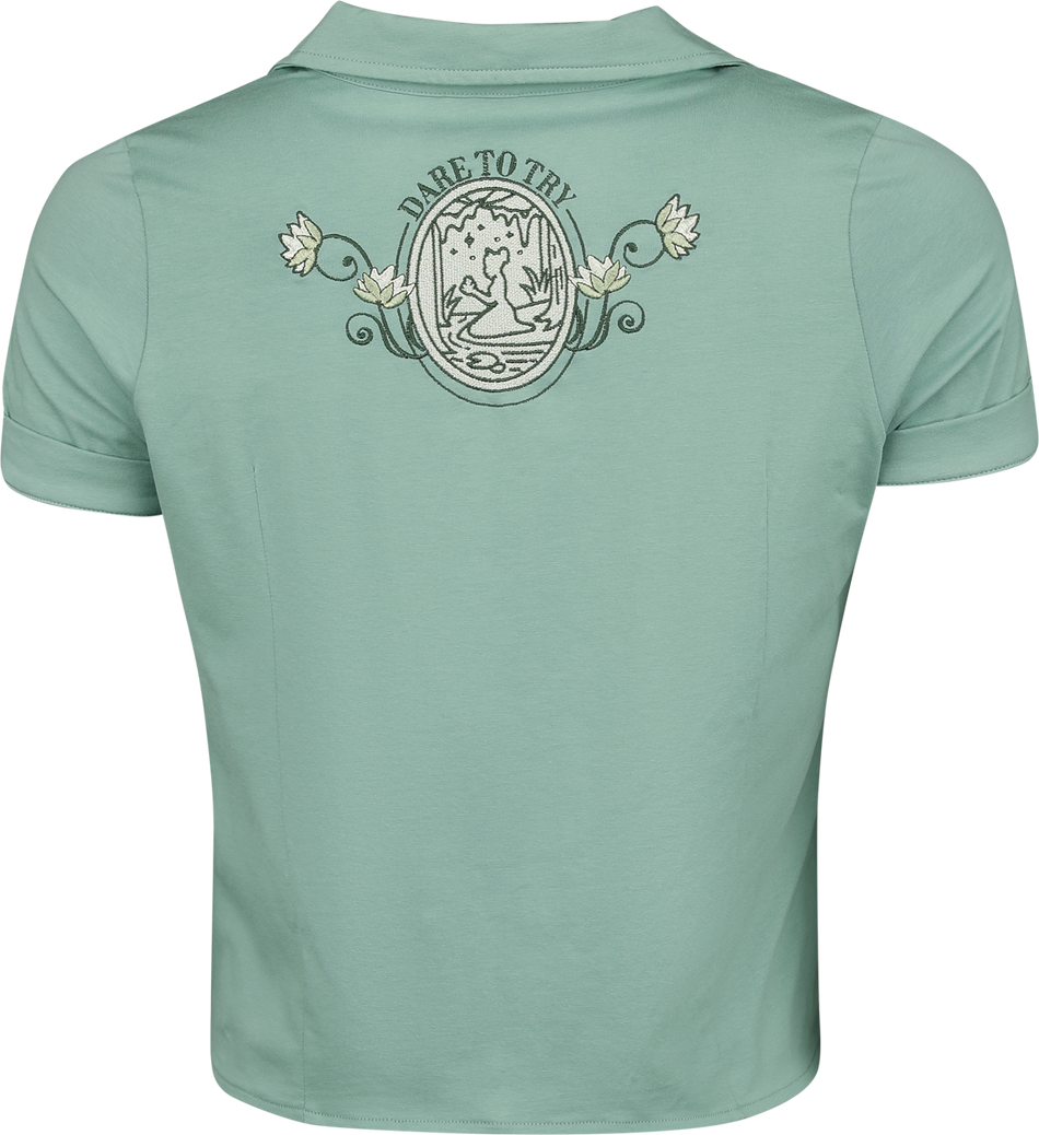 Chemise manches courtes Disney de La Princesse et la Grenouille - Disney Princess - Picnic Collection - Tiana - M à XXL - pour Femme - vert - La Princesse et la Grenouille - View 2
