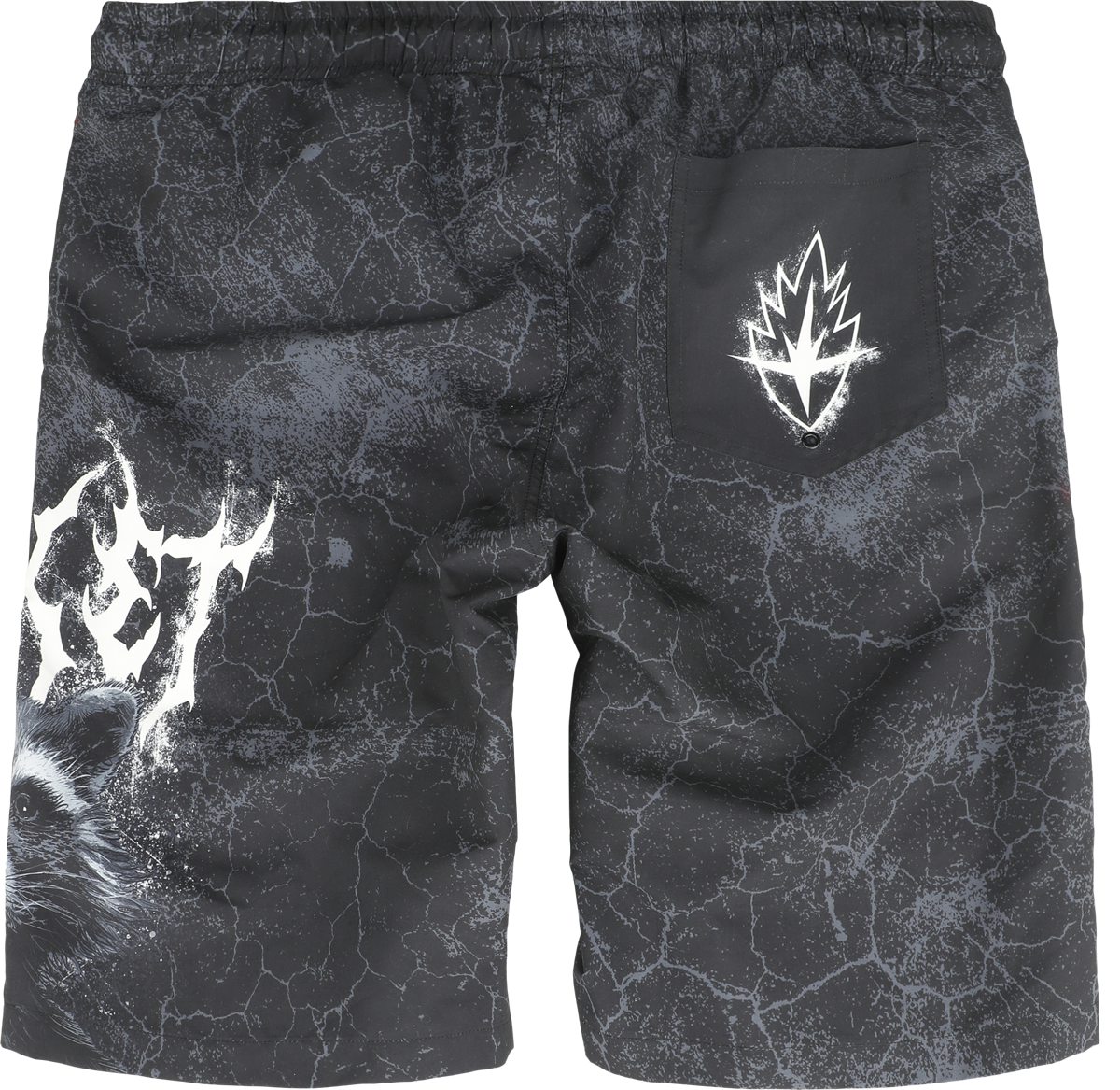 Short de bain Disney de Les Gardiens De La Galaxie - Rocket - S à XXL - pour Homme - noir - Les Gardiens De La Galaxie - View 2