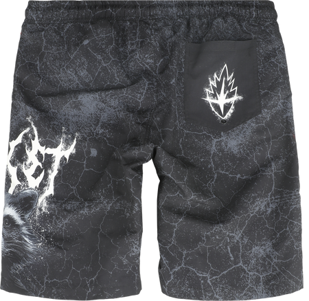 Short de bain Disney de Les Gardiens De La Galaxie - Rocket - S à XXL - pour Homme - noir - Les Gardiens De La Galaxie - View 2