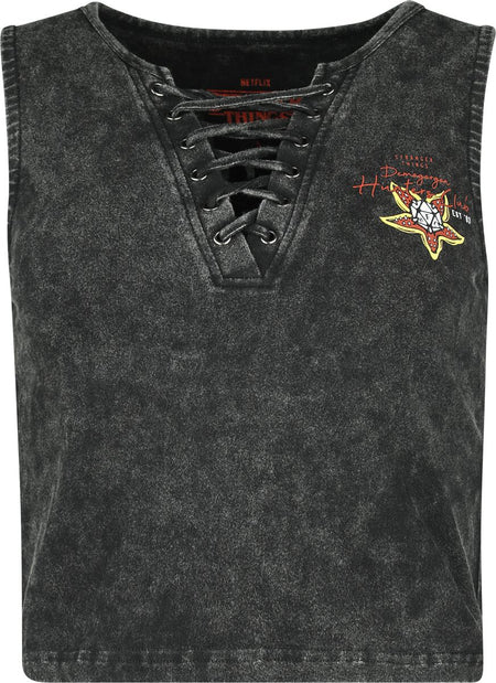 Top  de Stranger Things - Hellfire Club - M à XXL - pour Femme - noir - Stranger Things