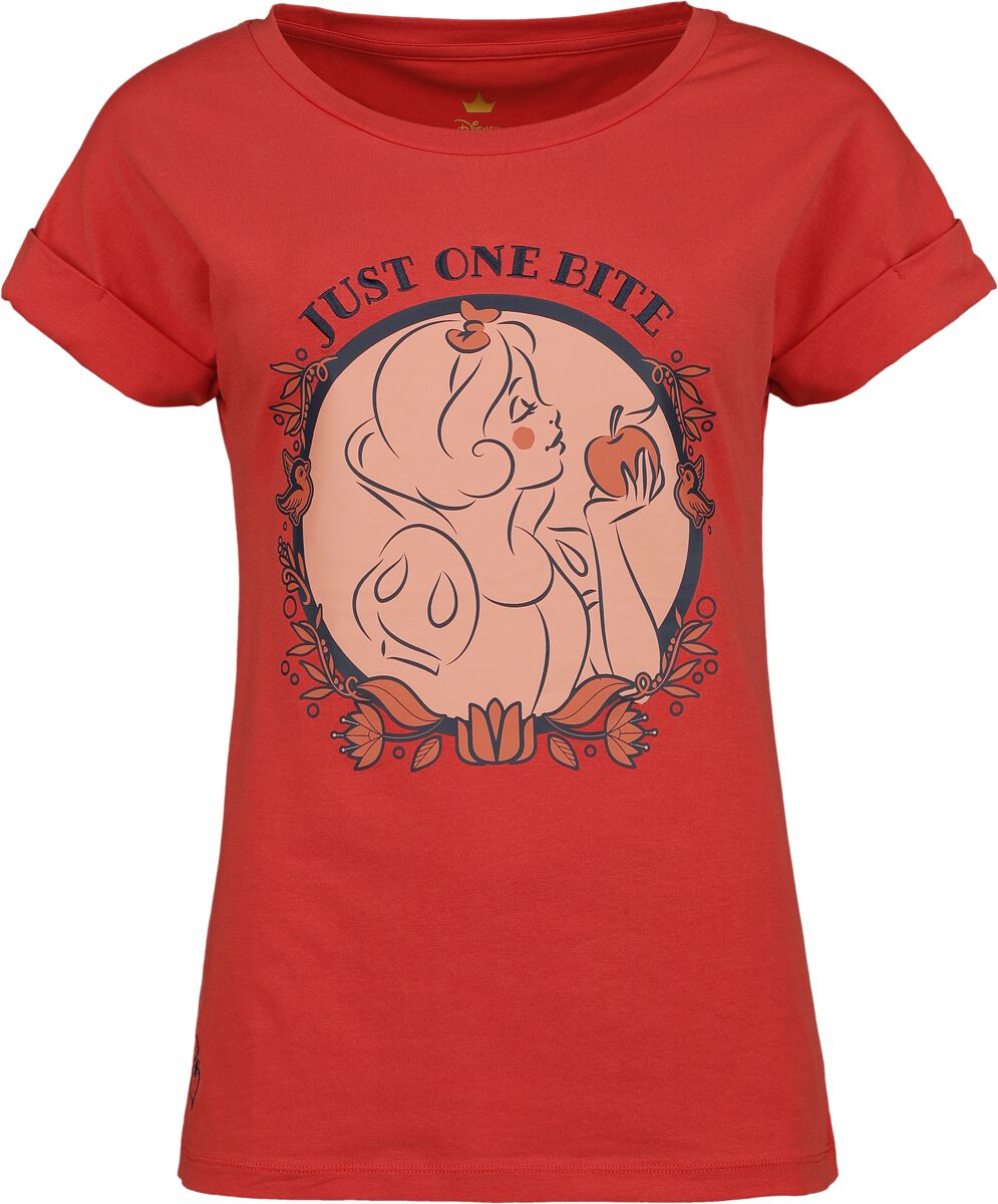 T-Shirt Manches courtes Disney de Blanche-Neige Et les Sept Nains - Disney Princess - Picnic Collection - Snow White - S à L - pour Femme - rouge - Blanche-Neige Et les Sept Nains