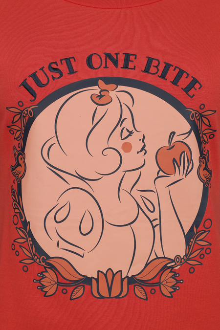 T-Shirt Manches courtes Disney de Blanche-Neige Et les Sept Nains - Disney Princess - Picnic Collection - Snow White - S à L - pour Femme - rouge - Blanche-Neige Et les Sept Nains - View 2