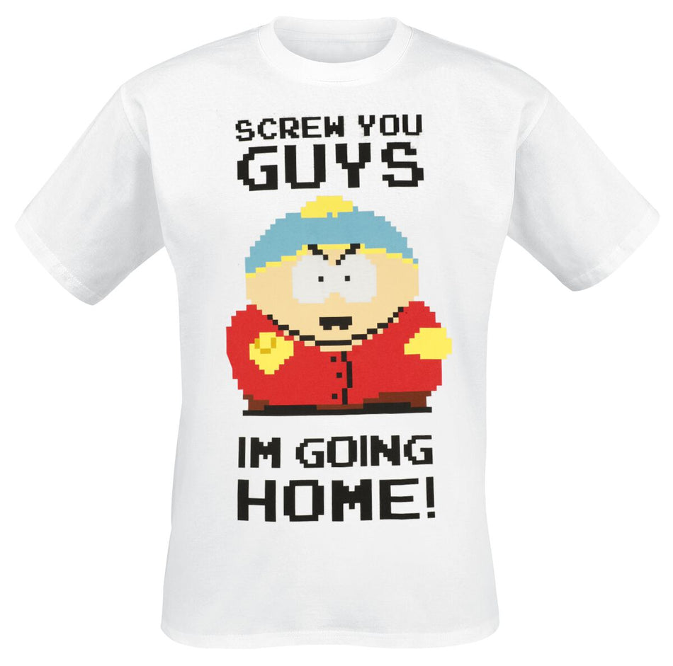 T-Shirt Manches courtes  de South Park - Screw You Guys - I´m going home - S à XXL - pour Homme - blanc - South Park