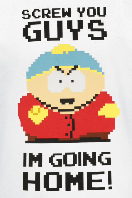 T-Shirt Manches courtes  de South Park - Screw You Guys - I´m going home - S à XXL - pour Homme - blanc - South Park - View 2