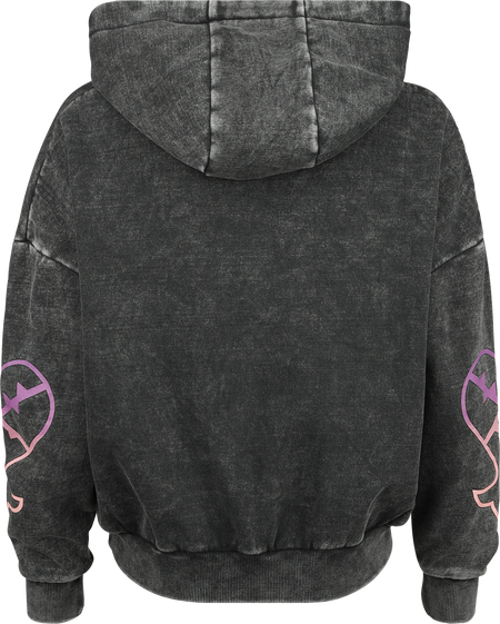 Sweat-shirt à capuche Gaming de Kingdom Hearts - Riku Sora Kairi - S à XL - pour Femme - noir - Kingdom Hearts - View 2
