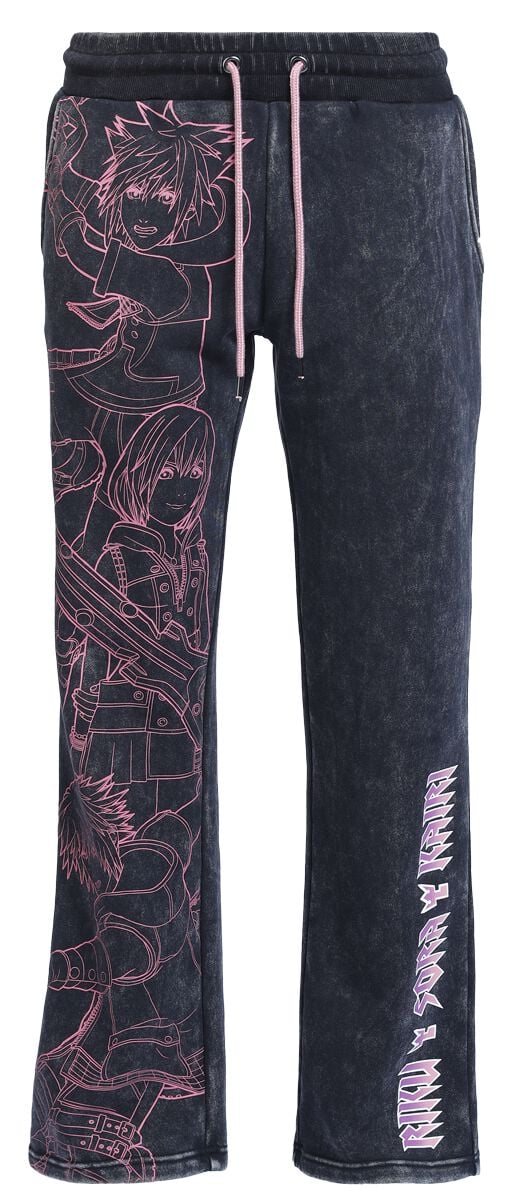 Bas de survêtement Gaming de Kingdom Hearts - Riku Sora Kairi - S à L - pour Femme - noir - Kingdom Hearts