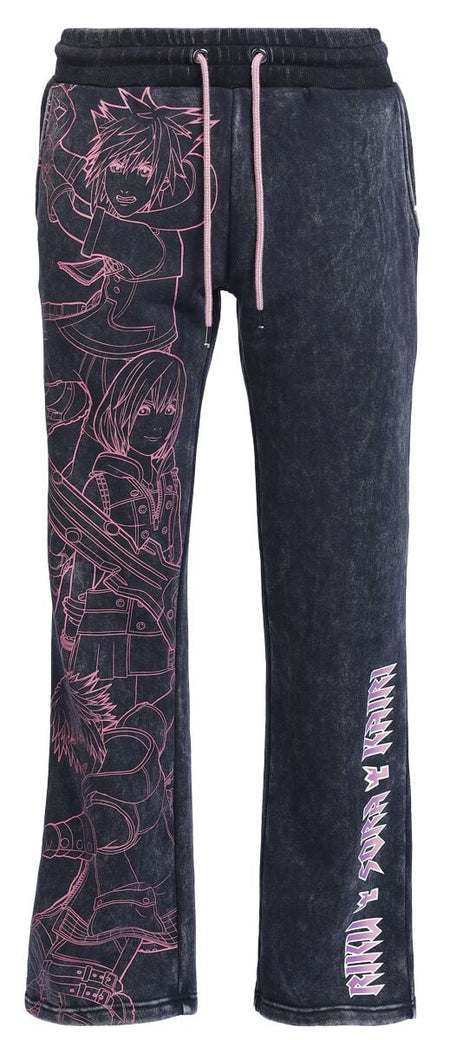 Bas de survêtement Gaming de Kingdom Hearts - Riku Sora Kairi - S à L - pour Femme - noir - Kingdom Hearts