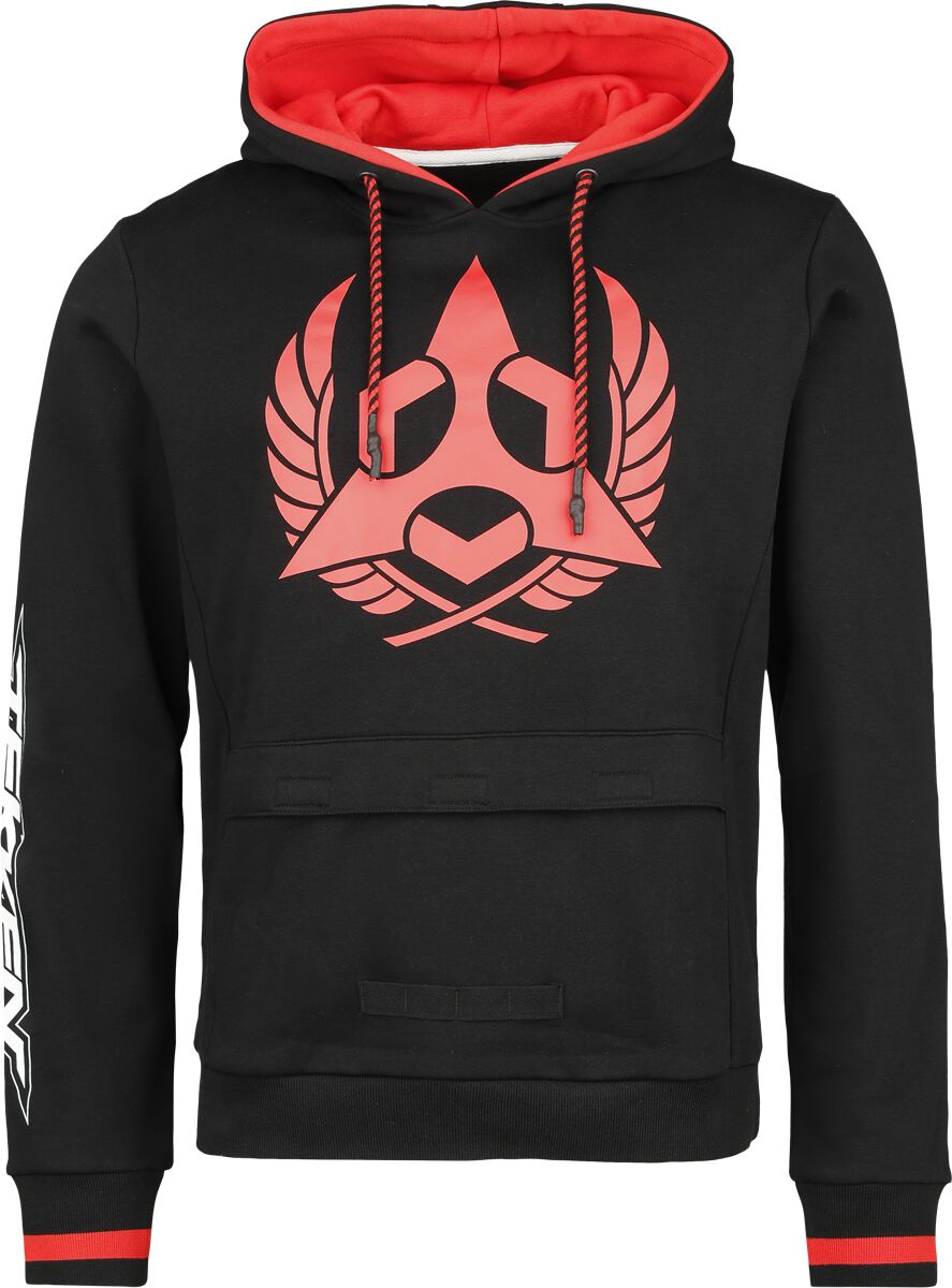 Sweat-shirt à capuche Gaming de Tekken - Mishima Zaibatsu - S à XXL - pour Homme - noir/rouge - Tekken